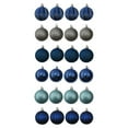 thumbnail image 1 of Décorations incassables Holiday Time, 24 unités, bleu/bleu sarcelle/argenté, 1 of 5