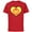 Red, variant on Marvel Iron Man Avengers Heart Love Romantic Valentine’s Day - Short Sleeve Cotton T-Shirt for Adults - Customized-Black