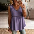 thumbnail image 6 of Women's Eyelet Tank Tops Casual Sleeveless V-Neck Blouses Empire Waist Trendy Boho Summer Beach Vacation Outfits, 6 of 6