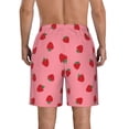 thumbnail image 3 of Naloa Strawberries Men's Beach Shorts, Surfing shorts, Swim trunks, Quick Dry Swim Trunks for Surfing Beach Fun - Medium, 3 of 9