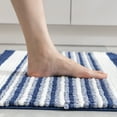 thumbnail image 4 of Ultra Soft Chenille Bathroom Rug, Dry Fast Non Slip Bathmat, Blue 26 x 44 inches，1 Pack, 4 of 4
