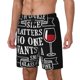 thumbnail image 1 of Balery Wine Funny Bañador para hombre, shorts de playa de secado rápido con entrepierna y forro de compresión-Small, 1 of 6