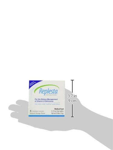 Replesta Cholecalciferol 50,000 IU Vitamin D3, Natural Orange, 4ct, 2-Pack