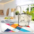 thumbnail image 5 of Yayeee Dish Drying Mat for Kitchen Counter 18"x24" Microfiber Absorbent Pad, Colorful Triangles, 5 of 7