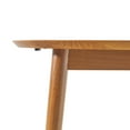 thumbnail image 4 of Mid-Century Damsel Extension Dining Table with Removable Leaf, Caramel, 4 of 5