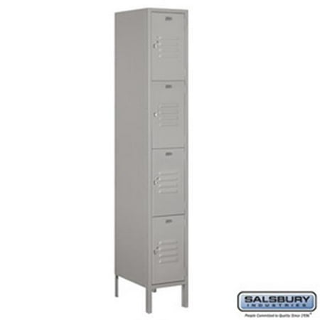 Salsbury Industries 3715S 1CZR Rear Access Single Column 15 Door High Unit 55 in 4C Horizontal Collection Box Bronze