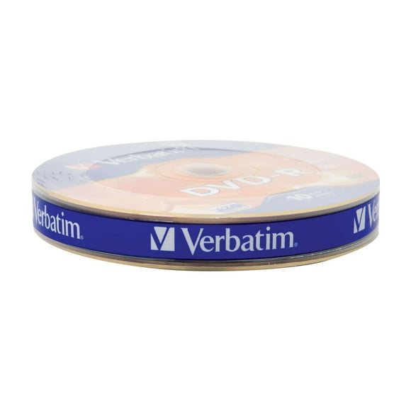 Verbatim DVD-R Blank Discs AZO Dye 4.7GB 16X Recordable Disc - 10 Pack Wrap Silver