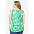 thumbnail image 2 of Woman Within Plus Size Perfect Printed Scoopneck Tank, 2 of 3