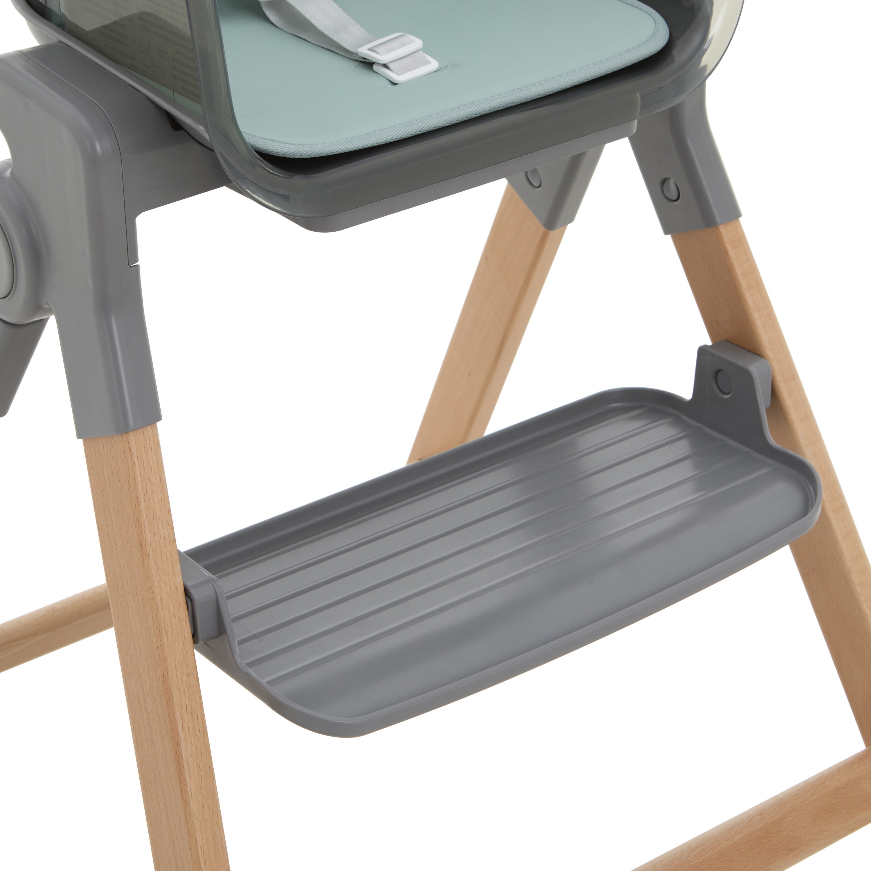 Evolur Tiny Throne 2-in-1 Portable High chair in Matcha Green, Baby High Chair Converts into Booster Seat & Adult Stool, Removable Tray and Easy To Clean