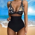 thumbnail image 4 of MSJUHEG Halter Swimwear,Bathing Suit for Women,Tummy Control Bathing Suits,One Piece Bathing Suit for Women,Push Up Bathing Suits for Women,Push Up Swimwear,Tie Side Gray 2XL, 4 of 5