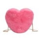 thumbnail image 2 of Bolsa Bolso bandolera con cadena para mujer con corazón de felpa de San Valentín (rosa rosa) Tmvgtek Para estrenar, 2 of 9