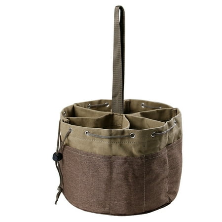 

Homeex Outdoor Khaki 17 Pocket Canvas Tool Bag Nail Storage Bag Khaki