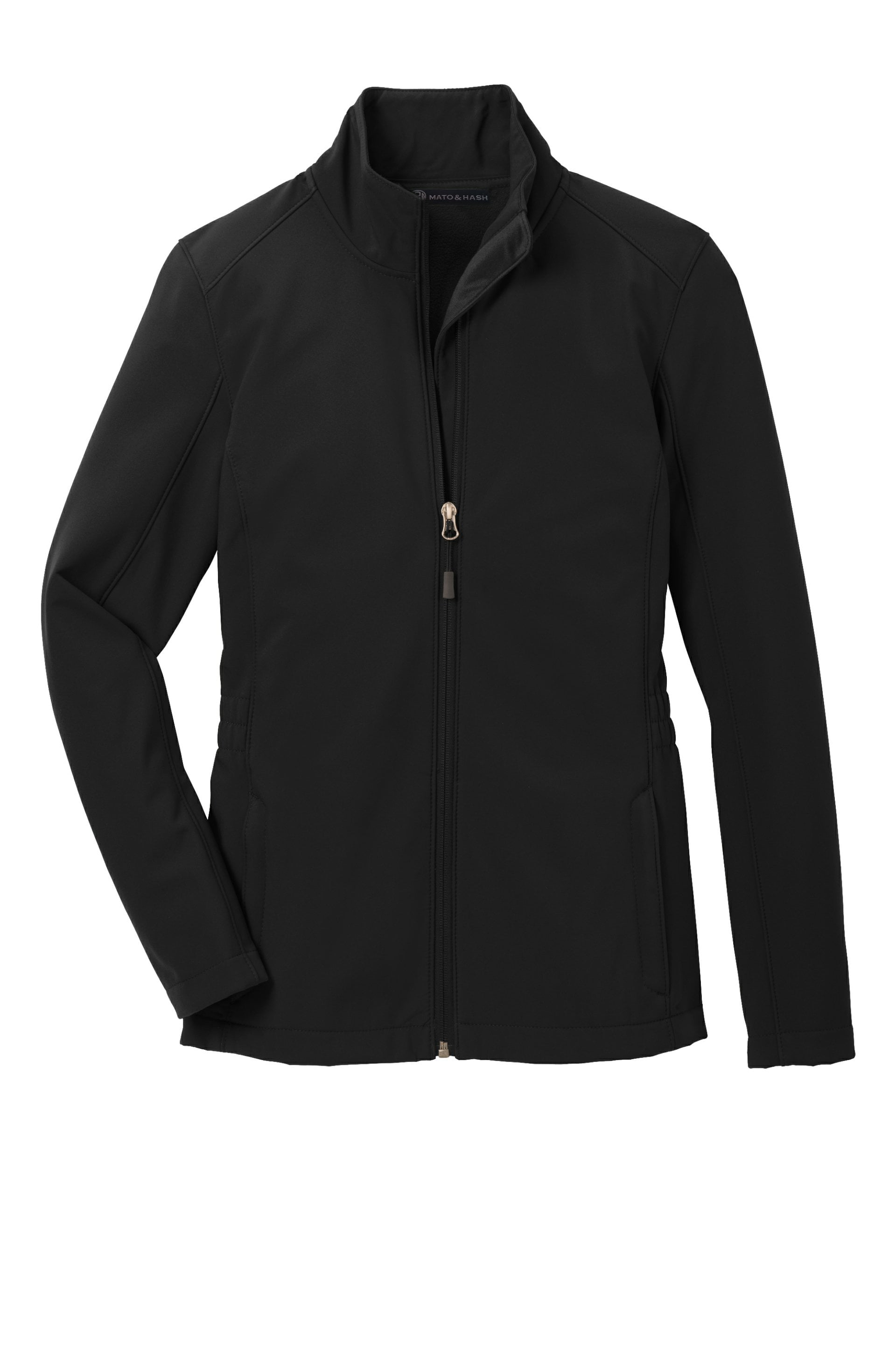 Mato & Hash Womens Cinch-Waist Soft Shell Jacket - MH - Black MHL334SA ...