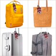 thumbnail image 6 of Luggage Tags for Suitcases, Christmas Buffalo Plaid Leather Bag Luggage Tags ID Label Tags Privacy Protection Travel Bag Labels, 6 of 6