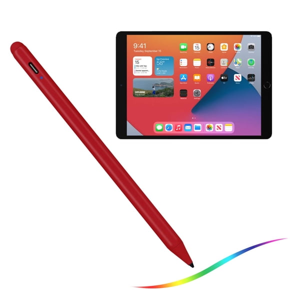 Ipad 10.ª/9.ª/8.ª Generación Lápiz Óptico De 10,2"" Con Rechazo De Palma Carga Tipo C Punta Pom De 1,5 Mm Bolígrafo De Escritura Y Dibujo Activo Compatible Con Apple Pencil Para Ipad Pen 10.2" 10.ª/9.