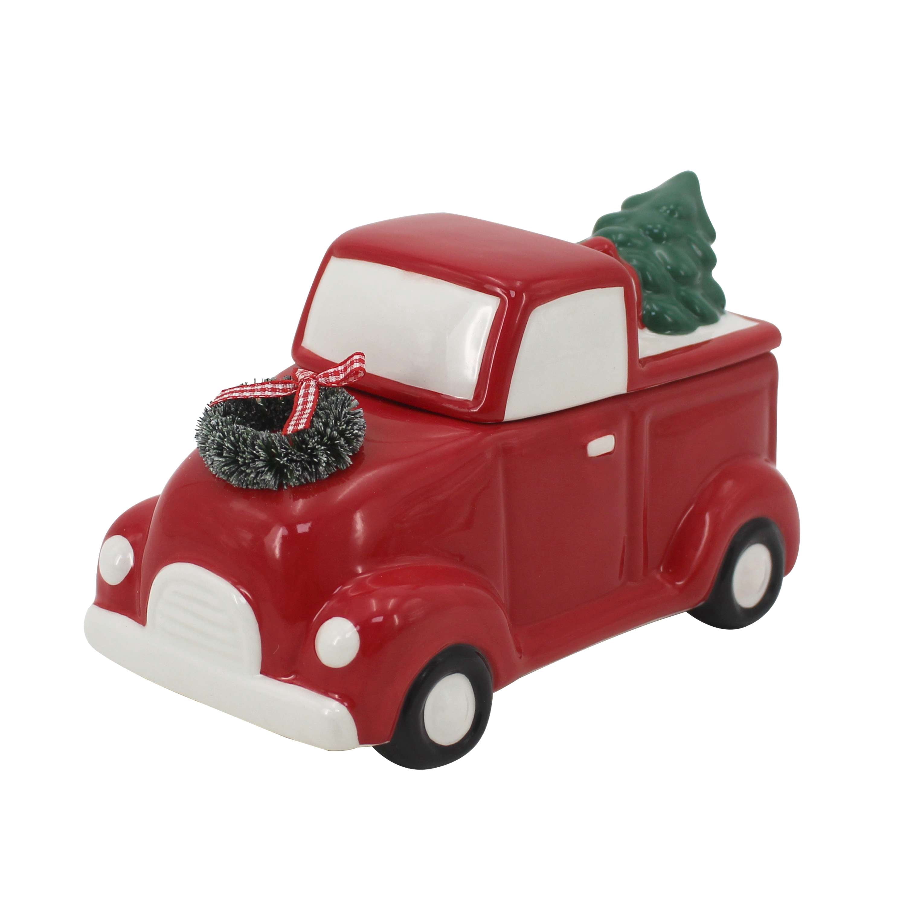Mainstays 2-Wicks Truck Ceramic Scented Jar Candle, Country Holiday, 9oz