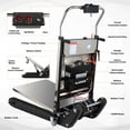 thumbnail image 6 of Esheno Electric Hand Truck 900 LBS Capacity Stair Climber 1200W Motor Rubber Tracks for Moving Stair Transport Warehouse, 6 of 9