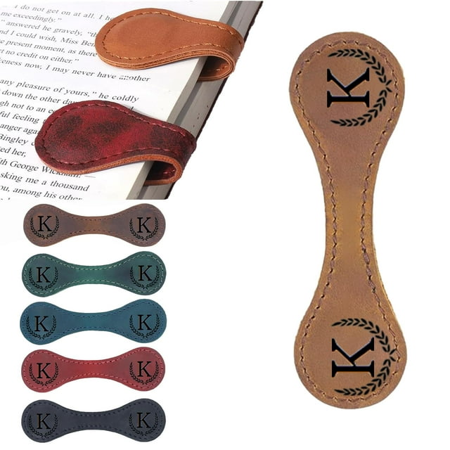 Marcador magnético de piel Artlaza personalizado con 26 letras