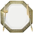 thumbnail image 2 of VeZee Disposable Plastic Sophisticated Cutlery Glitter Gold / Gold Top Tableware Pack of 480, 2 of 4