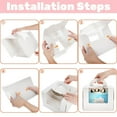 thumbnail image 4 of 5 Pack Cake Boxes with Handle, 8 x 8 x 6 Inch Bakery Boxes with Clear Window, Boards, Stickers, Cake Container for Donut, Pie, Cookies, Wedding, Birthday Party, 4 of 9
