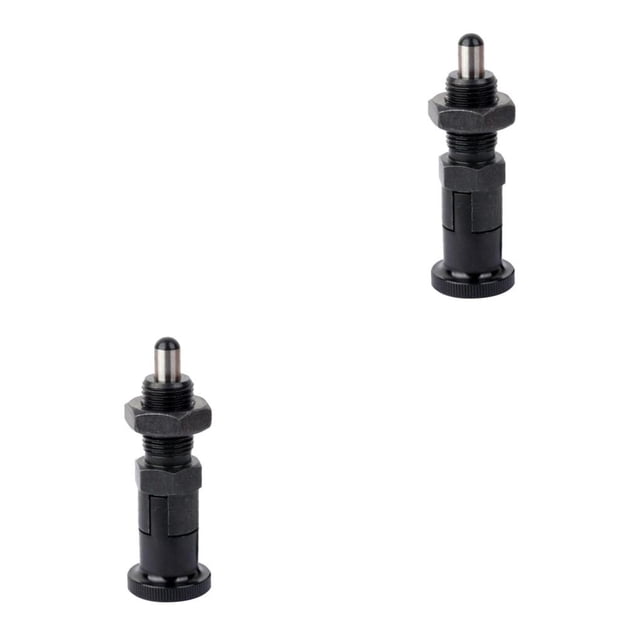 Decodeary Acier Inoxydable Durable Bouton d'Indexation Piston Pin PXYKN16 2Set