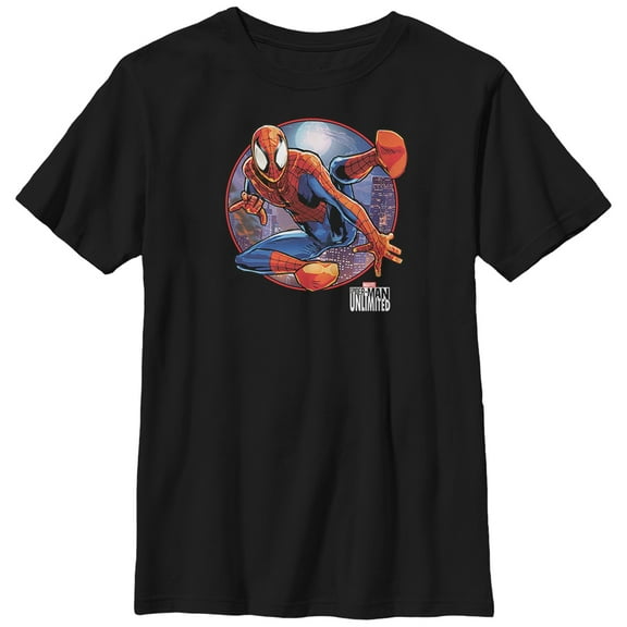 Boy's Marvel Spider-Man Unlimited Graphic Tee Black X Large