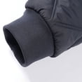 thumbnail image 7 of Mens Winter Coats Full Zipper Long Sleeve Solid Color Fashion Casual Warm Outdoor Jacket with Pocket Dark Blue L, 7 of 7