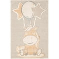 thumbnail image 2 of Unique Loom Whimsy Kids Collection Area Rug - Clement (4' 1" x 6' 1" Rectangle Peach Blossom/Gray), 2 of 9