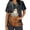 Mulitcolor#02, variant on Plus Size Halloween Scrub Tops Women Funny Ghost Pumpkin Bats Printed Nurse Uniform Short Sleeve Scrub V Neck Shirt with Pockets