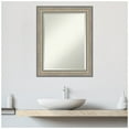 thumbnail image 2 of Amanti Art Fleur Silver Beveled Wood Bathroom Wall Mirror, 2 of 10