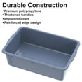 thumbnail image 4 of Gamexcel 4-Pack Extra Large Bus Tubs Restaurant, Commercial Tote Box, Plastic Bus Box, 8.6 Gallon, Dark Grey - 24.5" x 16.5" x 7", 4 of 7