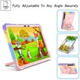 thumbnail image 2 of Dteck Kids Friendly Case for Samsung Galaxy Tab S8 X700 X706 (2022)/Tab S7 T870 T875 (2020) 11-inch ,Shockproof Rubber Hybrid PC Hard Case with Shoulder Strap Handle Kickstand Cover,Rosegold/Colorful, 2 of 8