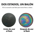 thumbnail image 4 of Balón de Fútbol Soccer Comerliv Reflectante Luminoso No. 5 Tornasol, 4 of 9