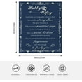 thumbnail image 5 of Wedding Gifts for Couples, Bridal Shower Gifts, Engagement Gifts for Newlyweds Newly Engaged Couples,Wedding for Couples Bride and Groom Marriage Prayer Gift Blanket, 5 of 7