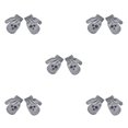 thumbnail image 3 of Manoplas para bebés Jumpingount 5Conjunto pentagrama gris claro, 3 of 6