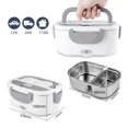 thumbnail image 2 of Jinsinto The Insulated Lunch Box Can Be Plugged Into The Electric Cooking Multifunctional Heating Lunch Box Stainless Steel Waterless Electronic Heating Electric Lunch Box (US Plug), 2 of 5