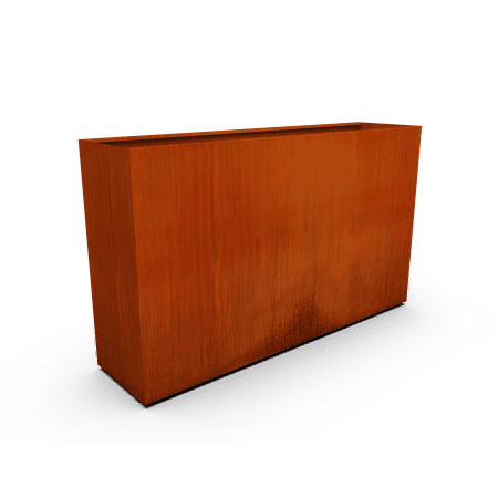 PLANTERCRAFT Corten Steel metal planter box  Rectangular sizes  Modern garden steel planters For Commercial And Residential Outdoor Use.
