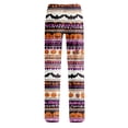 thumbnail image 5 of Womens Pajama Pants Halloween Bat Print Stretch Elastic Waist Casual Sleep Pants, 5 of 5