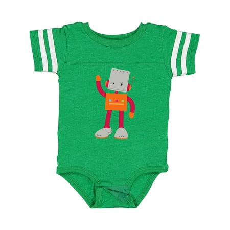 

Inktastic Cute Robot Smiling Robot Colorful Robot Boys or Girls Baby Bodysuit