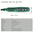 thumbnail image 2 of DEBGFS 1pc Mini Cordless Rotary Tool With LED Light  5 Adjustable Speeds  USB Rechargeable Lithium Battery  Multiple Accessories  Perfect For DIY Projects,Green, 2 of 6