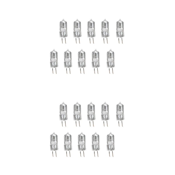 Bearachild 10 piezas G5.3 bombillas de luz reemplazo de componentes accesorios de reparación universales para el hogar cuentas de luces reemplazo blanco 230v 2Conjunto