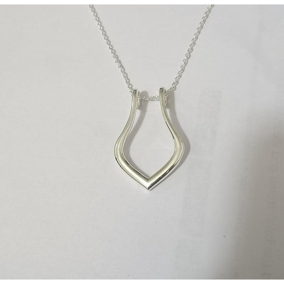 925 Ring Holder Necklace Geometric,Silver Ring Keeper, Wedding Ring Holder, Engagement Ring Keeper Doctors Gift Silver Gold, Nurse Gift