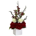 thumbnail image 3 of Nearly Natural 1386 Holiday Cheers Arrangement With Vase, 3 of 4