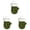 Green*3, variant on Mini Knitted Mitten Christmas Tree Ornament, Cute Xmas Hanging Decoration for Holiday Tree Wreath Window Fireplace Home Decor Stocking Stuffer, 4.7 x 3.9 Inch, Tree Wreath Mantle Hanging Decor 3Pc