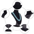 thumbnail image 2 of 3d Velvet Leather Necklace Display Pendant Chain Bust Bracket Jewelry Model Stand, 2 of 4