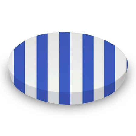 Sheetworld Round Crib Sheet Royal Blue Stripe Walmart Com