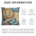 thumbnail image 5 of COMIO  Pillow Cover William Morris Lion Decorative Jacquard Weave Tapestry Cushion Cover, 5 of 5