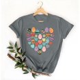 thumbnail image 4 of VBTAPA Novelty Graphic Tees for Women Happy Easter Bunny Print T-Shirt Cute Leopard Rabbit Tee Tops Prime Sales Today Gray M, 4 of 6
