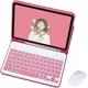 thumbnail image 1 of Funda Protectora de Teclado Rojo Rosa con Teclado y Mouse Inalámbricos para iPad Air de 11 Pulgadas 2024, 1 of 4