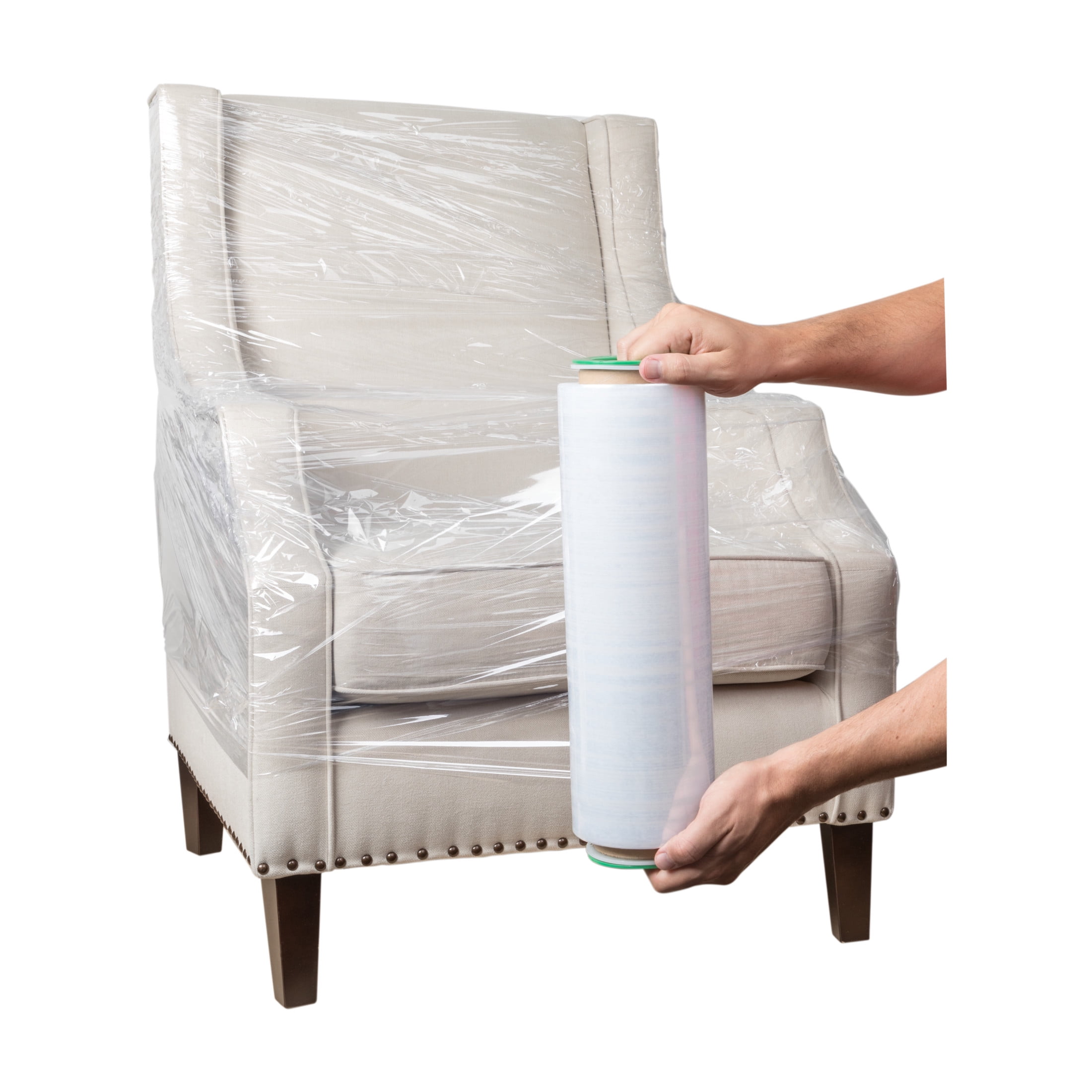 Duck Max Strength Heavy Duty Plastic Stretch Wrap, 15 in x 1000 ft, Clear